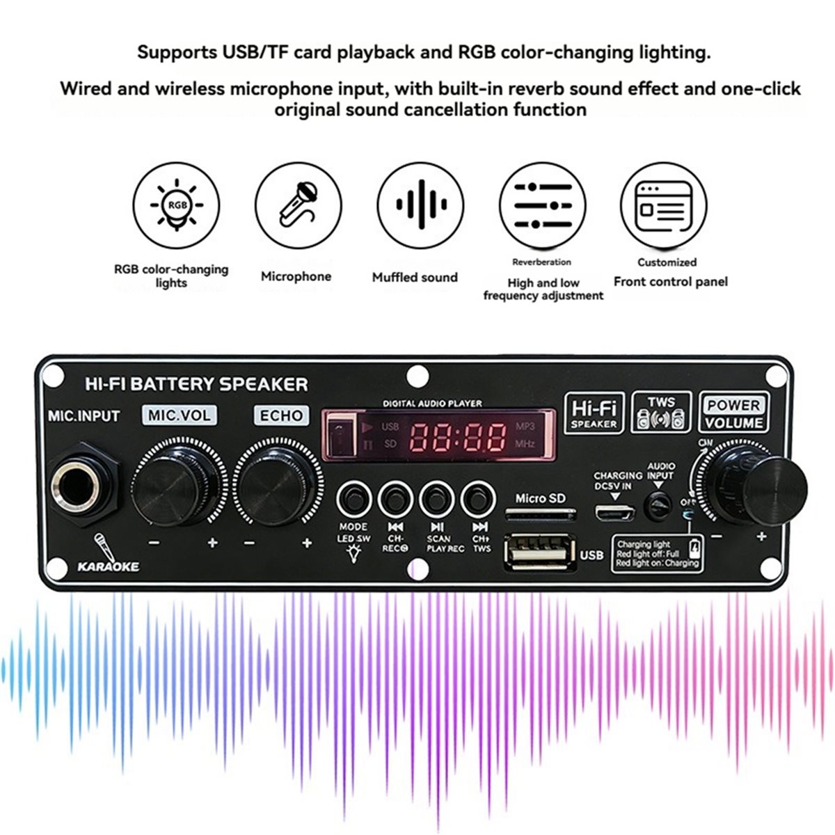 update. 2X10W 3.7V Amplifier B - Bluetooth Speaker review and price