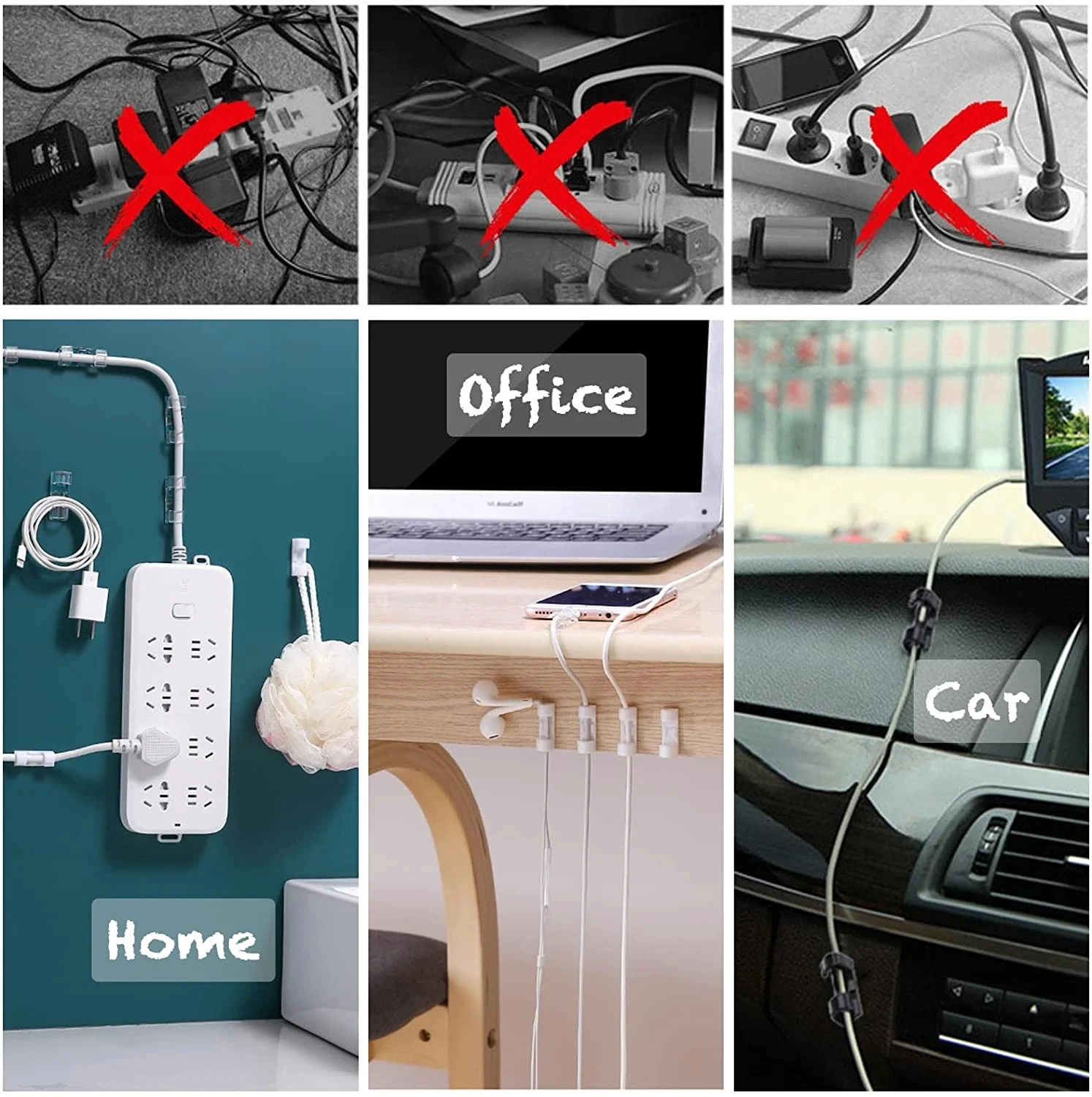 small Cable Organizer Clips Wi - Cable Organizer review and price