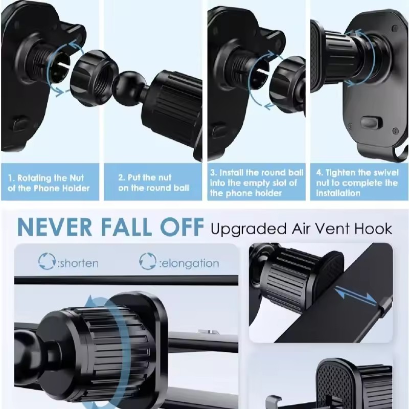 Universal Car Hook Base Phone  - Phone Holder review and price