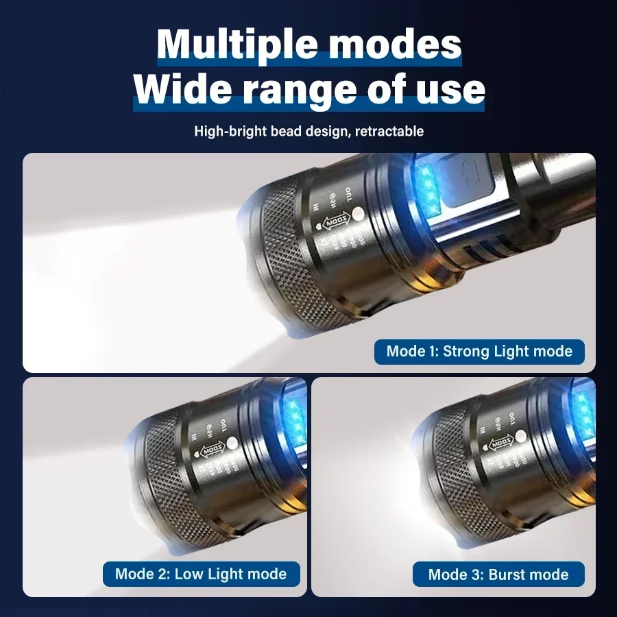 Tactical LED Flashlight 2000LM - Power Bank review and price