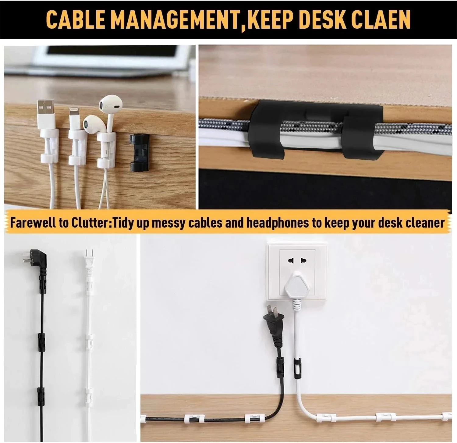 Cable Clips Organizer Drop Wir - Cable Organizer review and price